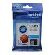 Brother LC431C Cyan Ink Cartridge, 200 Pages.
